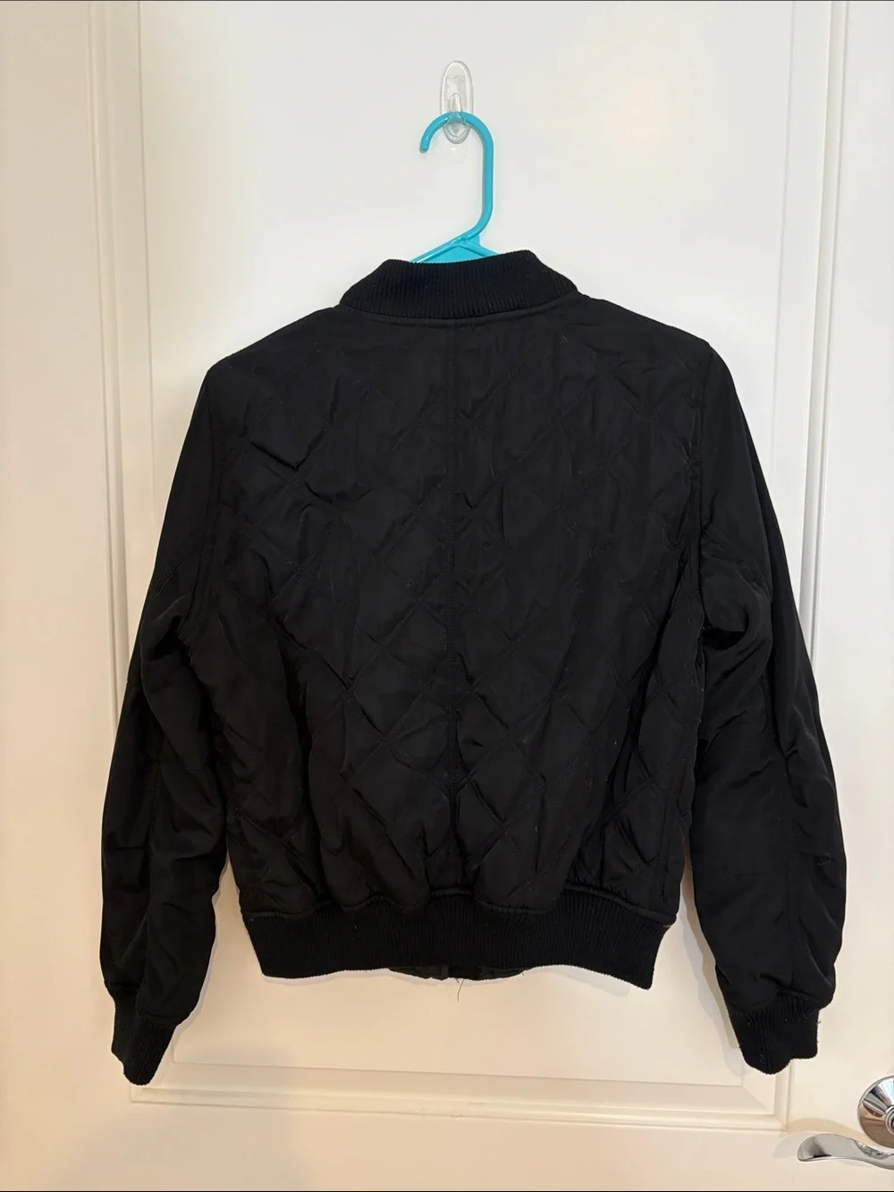 Love Tree Black Quilted Kids Bomber Jacket